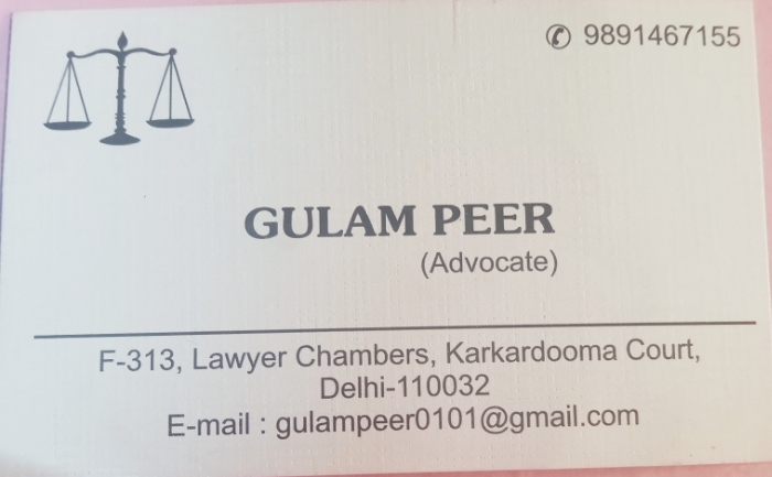 GULAM PEER ( Advocate )