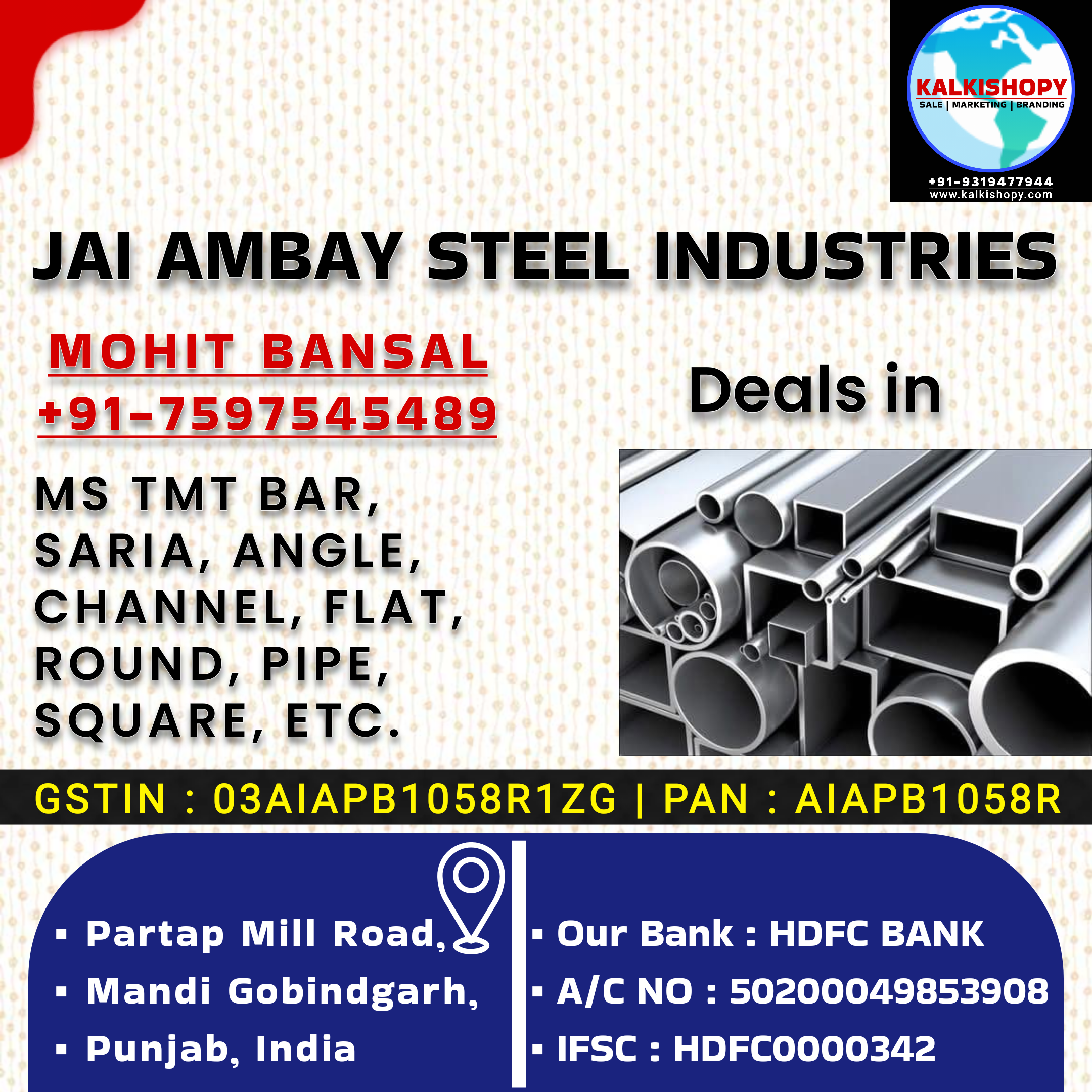 JAI AMBAY STEEL INDUSTRIES